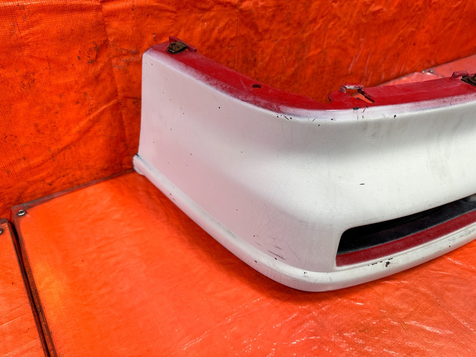 90 91 HONDA CIVIC HATCHBACK FRONT BUMPER COVER W/ RE BAR AND LIGHTS COMPLETE OEM16