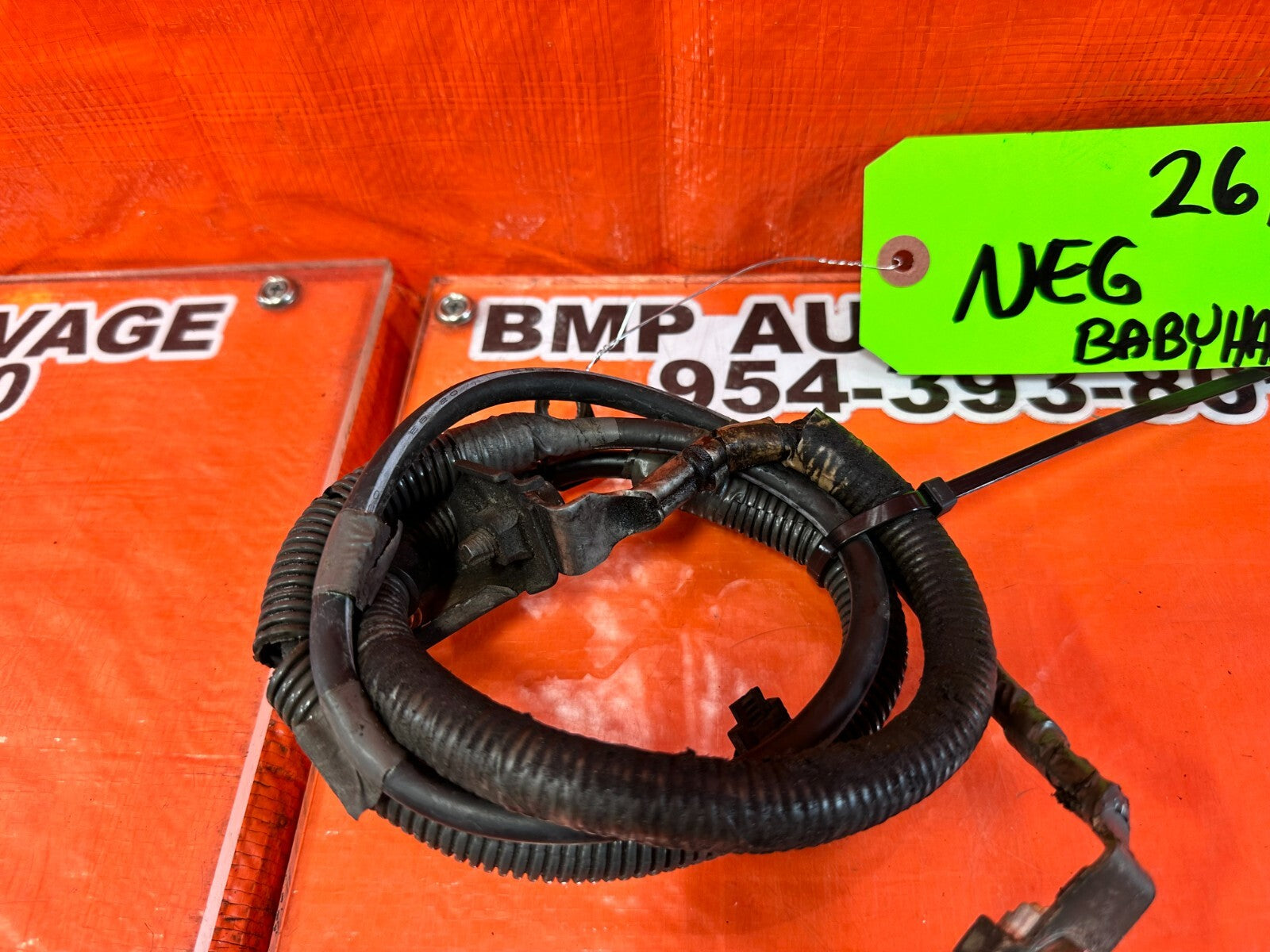 2002 02 LEXUS SC430   NEGATIVE TERMINAL & GROUND WIRE HARNESS SET   OEM #2616