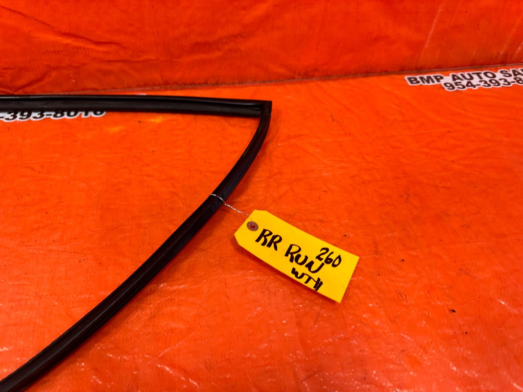 06 11 CIVIC 4D SEDAN   PASSENGER RIGHT REAR WEATHER STRIP RUN CHANNEL OEM #2604
