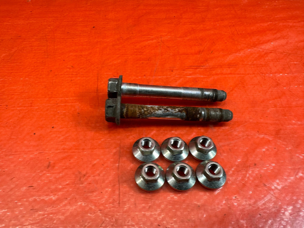 14 20 INFINITI Q50   REAR SHOCK ABSORBER SHOCKS BOLTS HARDWARE   OEM FACTORY 2156