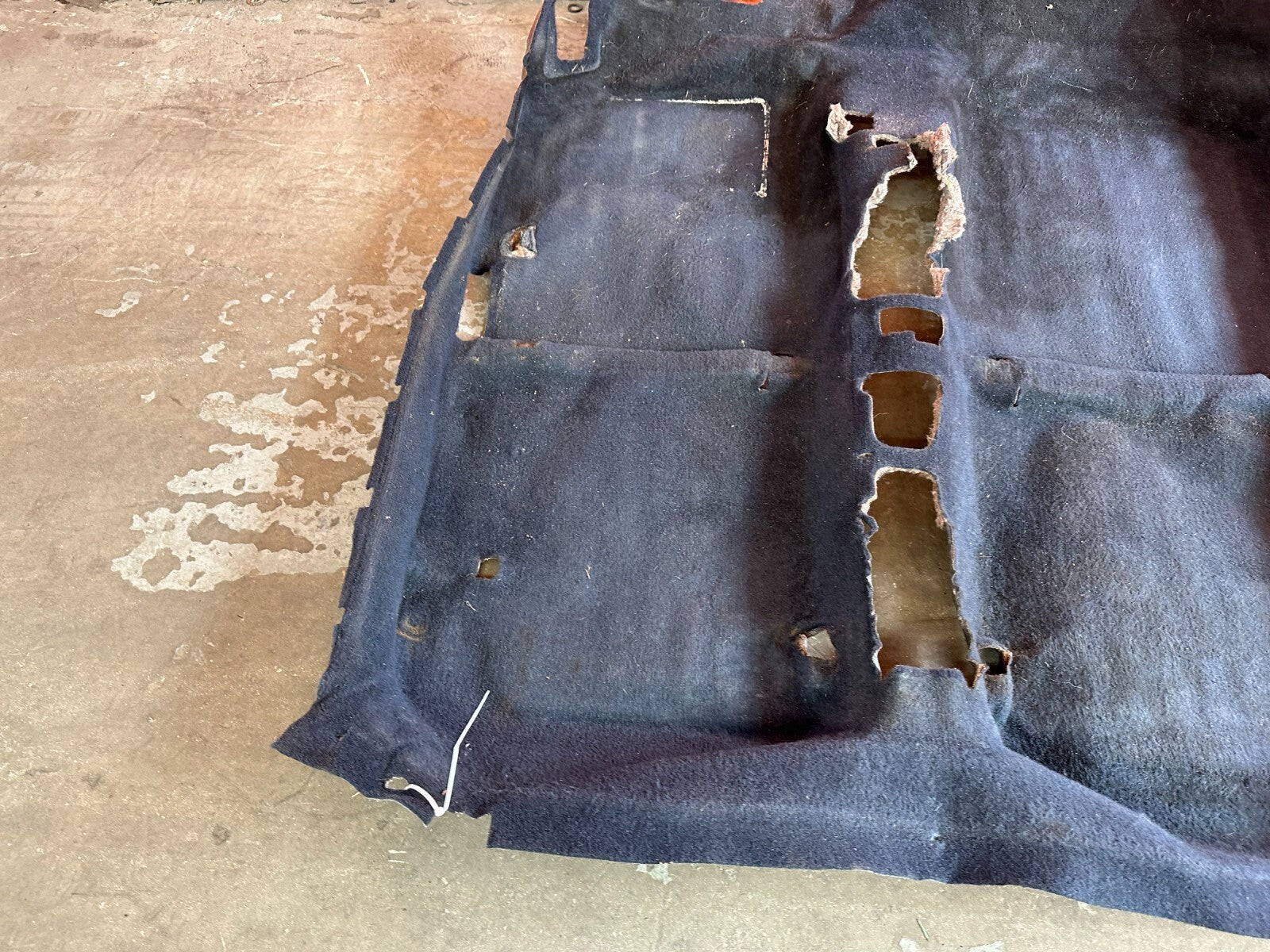 1989 89 HONDA CRX DX   INTERIOR FLOOR CARPET RUG MAT   BLUE IN COLOR   OEM #2438