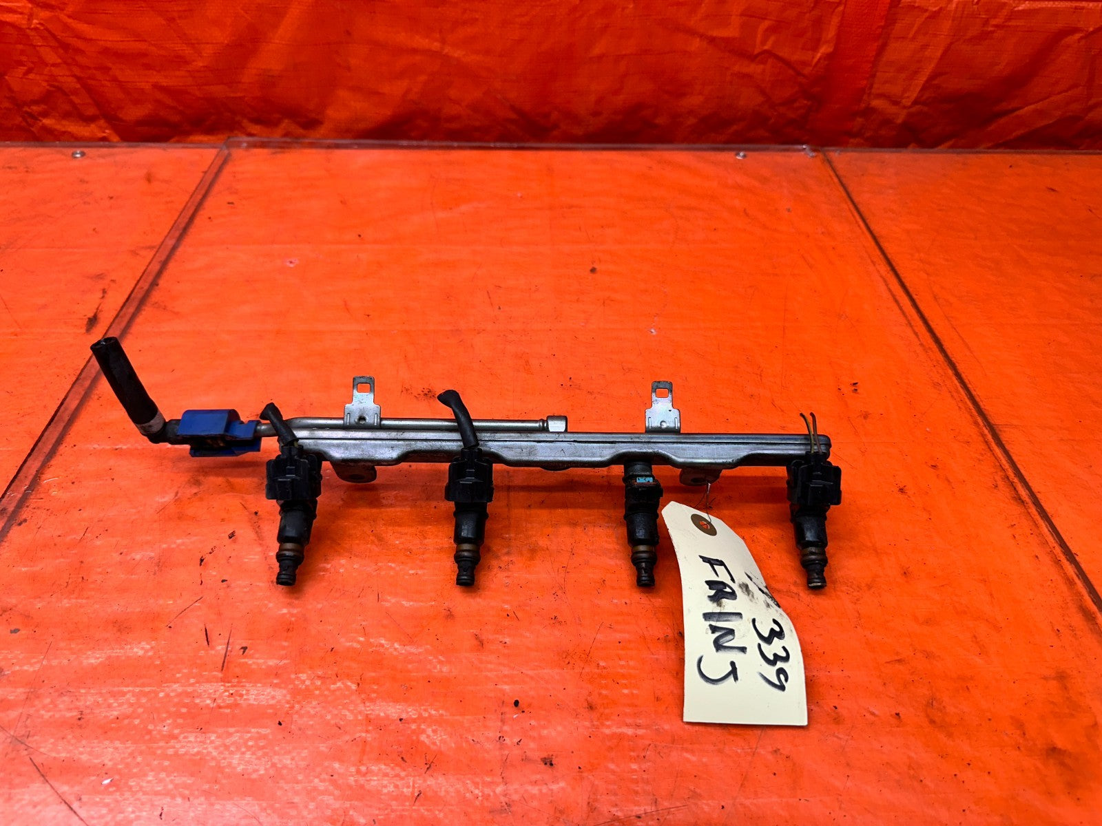 04-05 ACURA TSX 2.4L K24A2 FUEL RAIL WITH INJECTORS ASSEMBLY OEM #3390