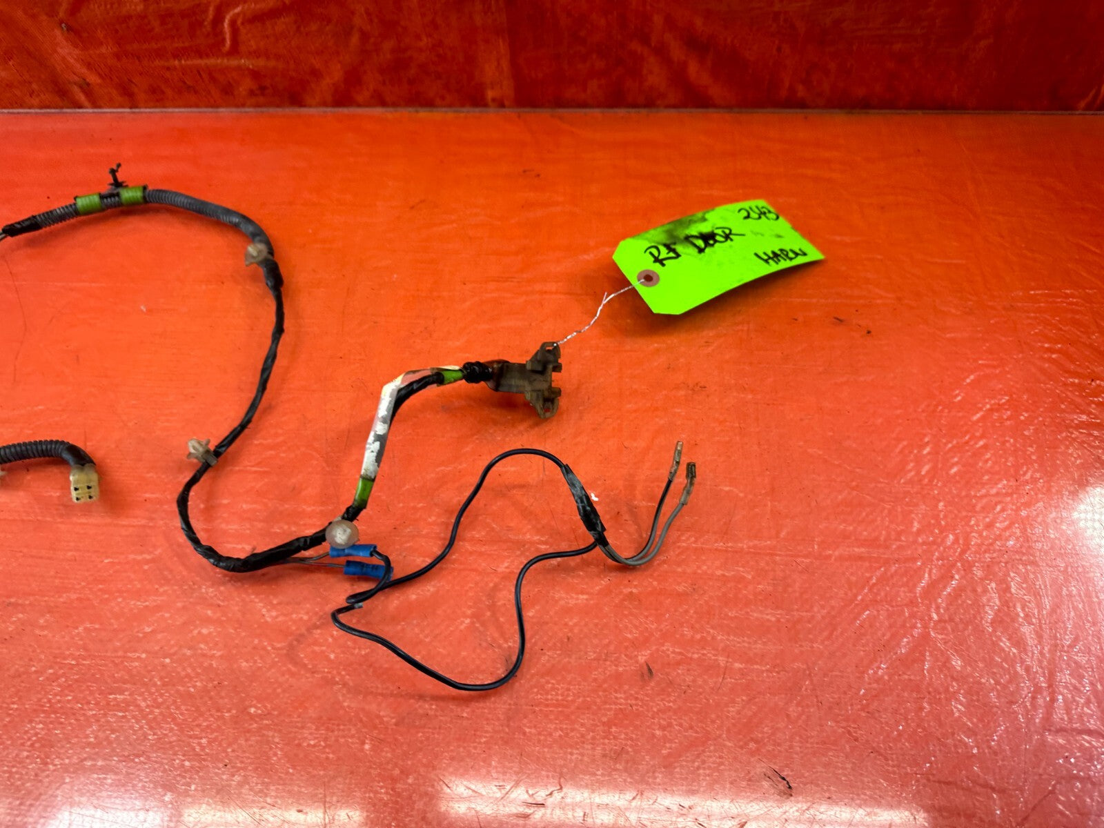 1989 89 HONDA CRX DX SI PASSENGER RIGHT FRONT DOOR WIRING HARNESS WIRE LOOM 2433