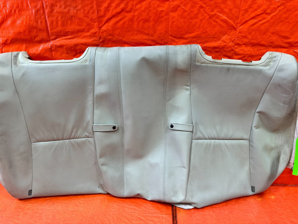 02 04 LEXUS SC430   REAR UPPER SEAT COVER SKIN LEATHER WRAP   ECRU   OEM #2617