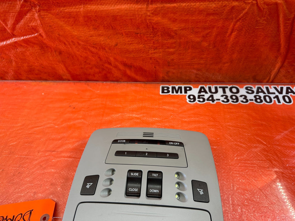2009 09 LEXUS ES350   FRONT   DOME MAP READING LIGHT LAMP   LIGHT GRAY OEM #2446