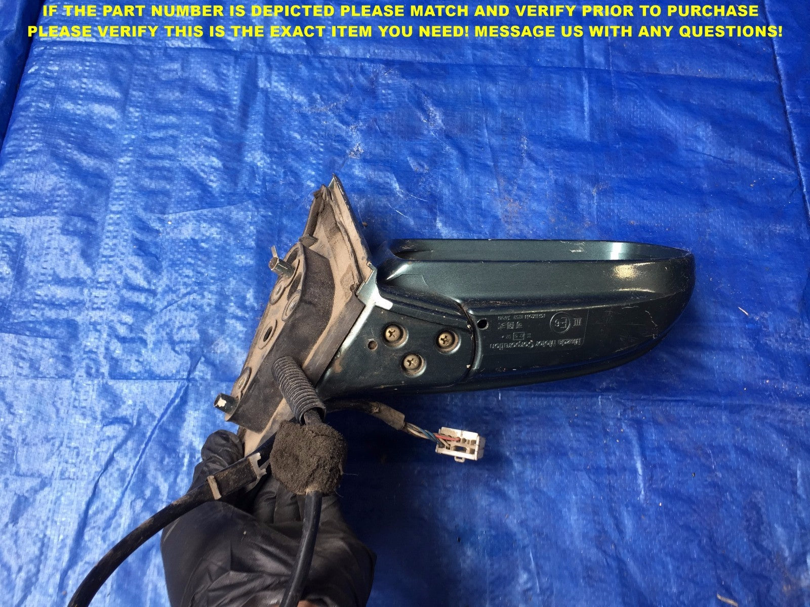 OEM 1997 1998 1999 2000 2001 02 MAZDA MILLENIA PASSENGER RIGHT SIDE VIEW MIRROR4