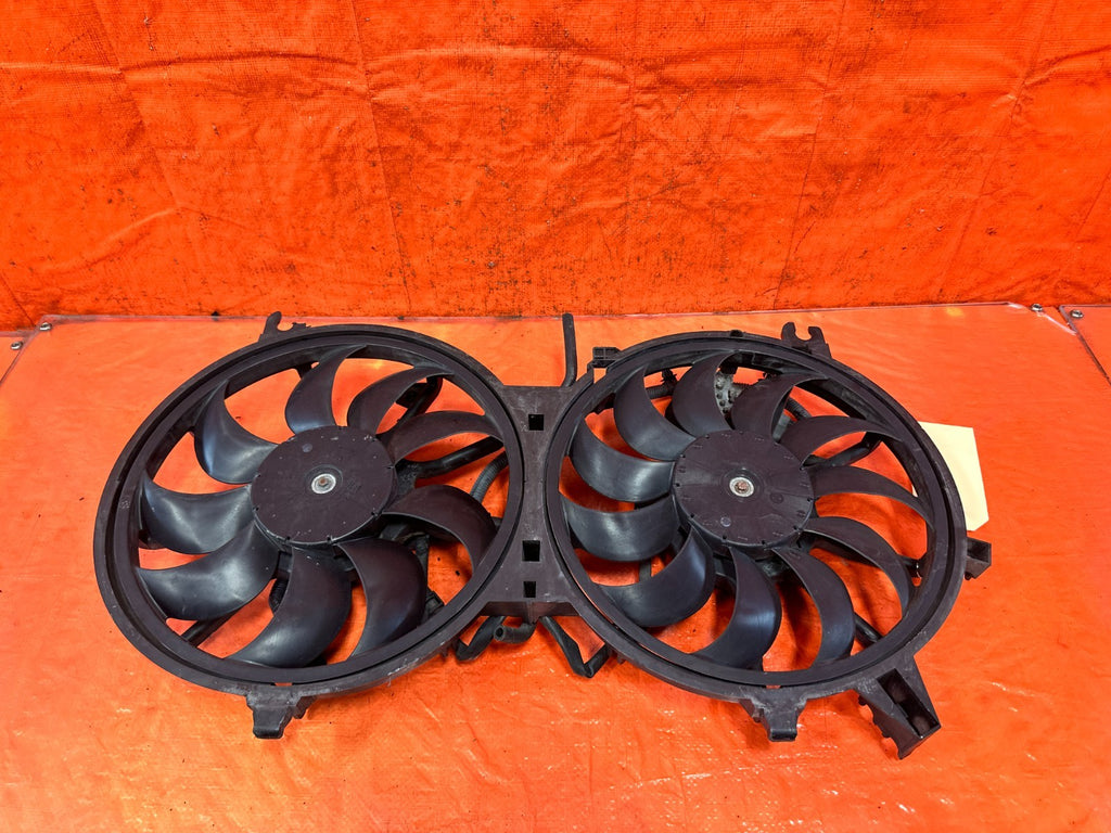08 15 INFINITI G37 Q60 3.7L RADIATOR COOLING FANS SHROUD WITH MODULE #32912