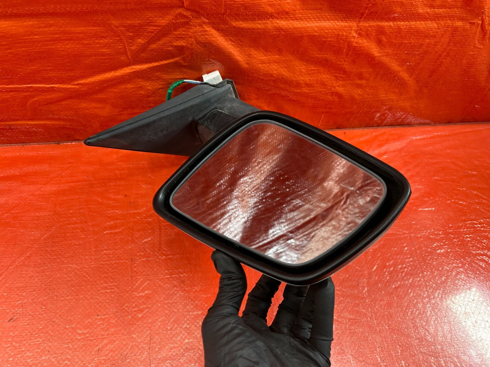 08 15 LANCER EVOLUTION X EVO 10   DRIVER LEFT SIDE VIEW MIRROR WHITE   OEM #2177