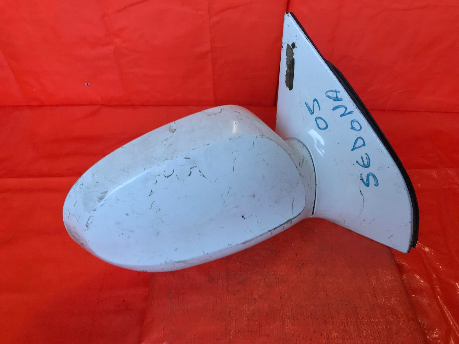 OEM 2004 2005 KIA SEDONA PASSENGER RIGHT SIDE VIEW MIRROR   7 PIN   WHITE  3