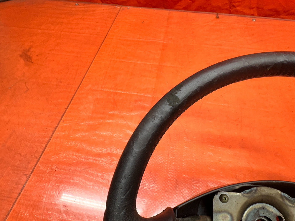 97 01 HONDA PRELUDE 2.2L BLACK LEATHER STEERING WHEEL BARE WHEEL CORE OEM #3357
