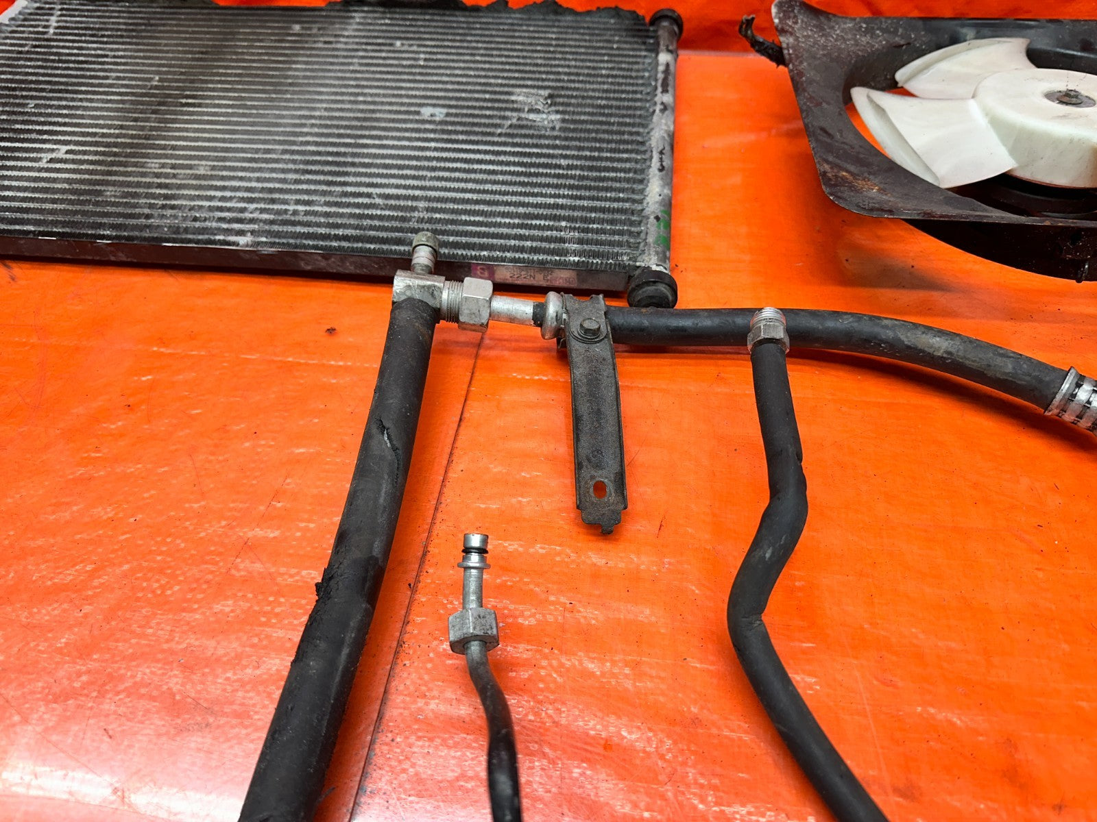 94 01 ACURA INTEGRA AC AIR CONDITIONING LINE SET CONDENSER FAN OEM #33114
