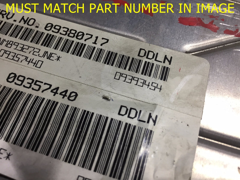 OEM GM 3.8L ENGINE COMPUTER ECU ECM BRAIN EBX MODULE 09380717 DDLN1
