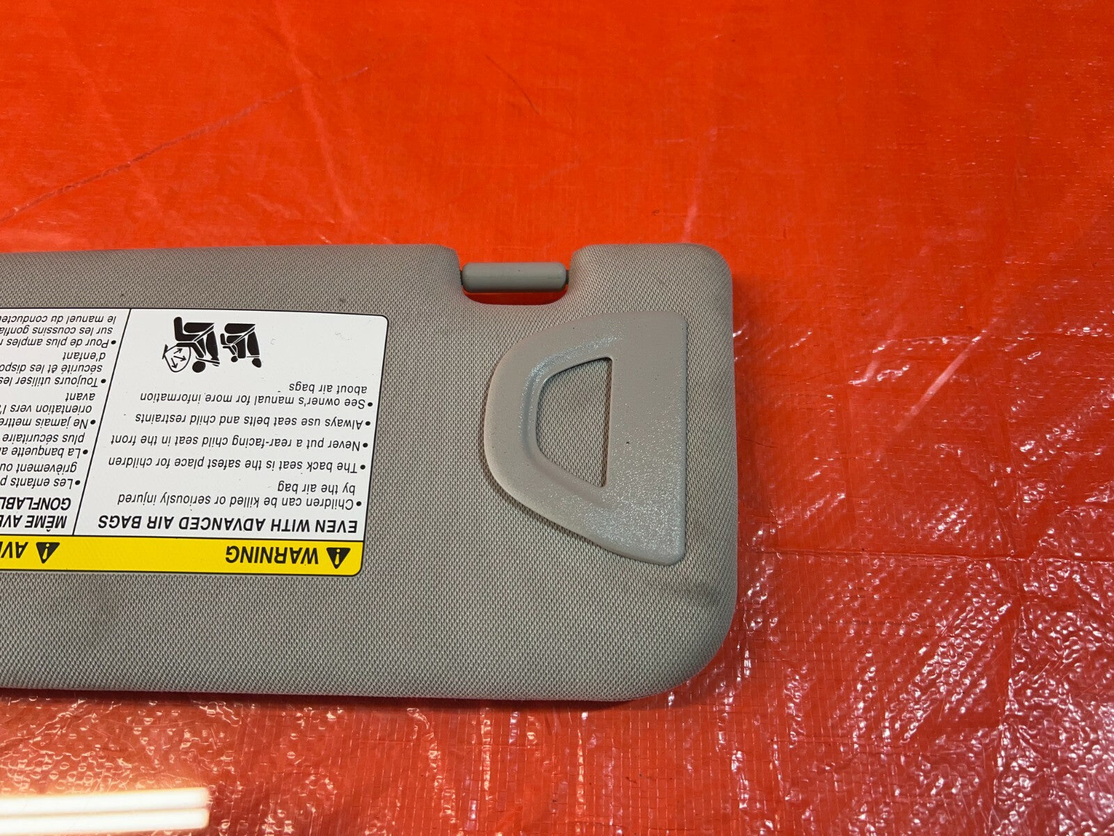 17 20 INFINITI Q50 / 17 20 Q60   SUNROOF MODEL   SUN VISOR   PASSENGER RIGHT OEM4