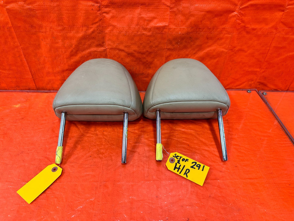 04 08 ACURA TSX   FRONT SEAT HEAD REST SET LEFT AND RIGHT TAN OEM FACTORY #2918