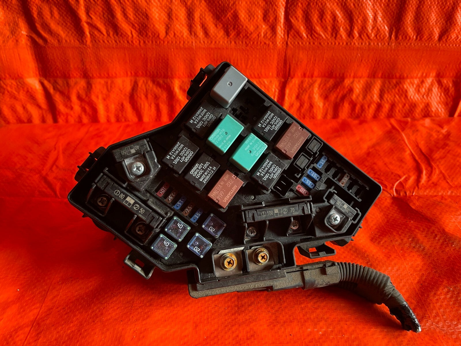 2006 06 HONDA CIVIC SI COUPE   UNDER HOOD EXTERIOR ENGINE BAY FUSE BOX PANEL #603