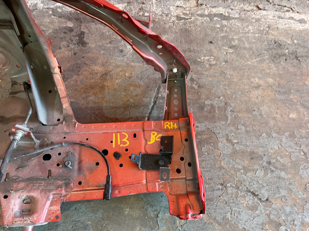 14 20 INFINITI Q50   PASSENGER RIGHT FRONT   FRAME CUT A PILLAR CHASSIS LEG OEM9