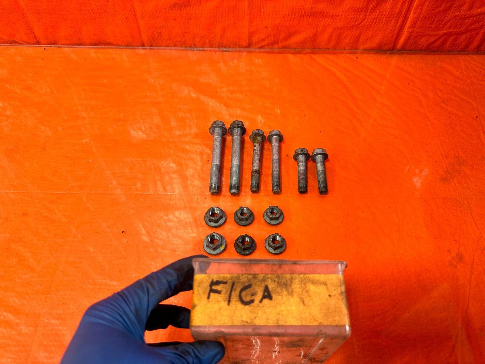 17 20 INFINITI Q60   FRONT LOWER CONTROL ARM BOLTS HARDWARE   OEM #2890