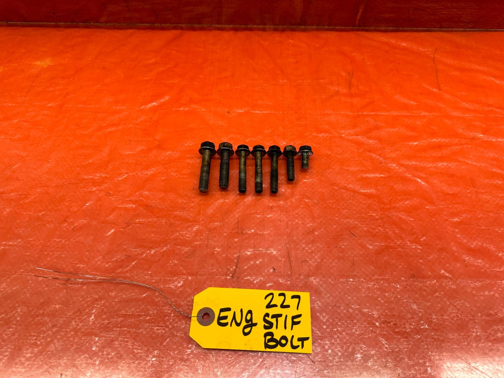 93 97 HONDA DEL SOL   D16Z6   ENGINE STIFFENER BRACKET BOLTS HARDWARE OEM #2270