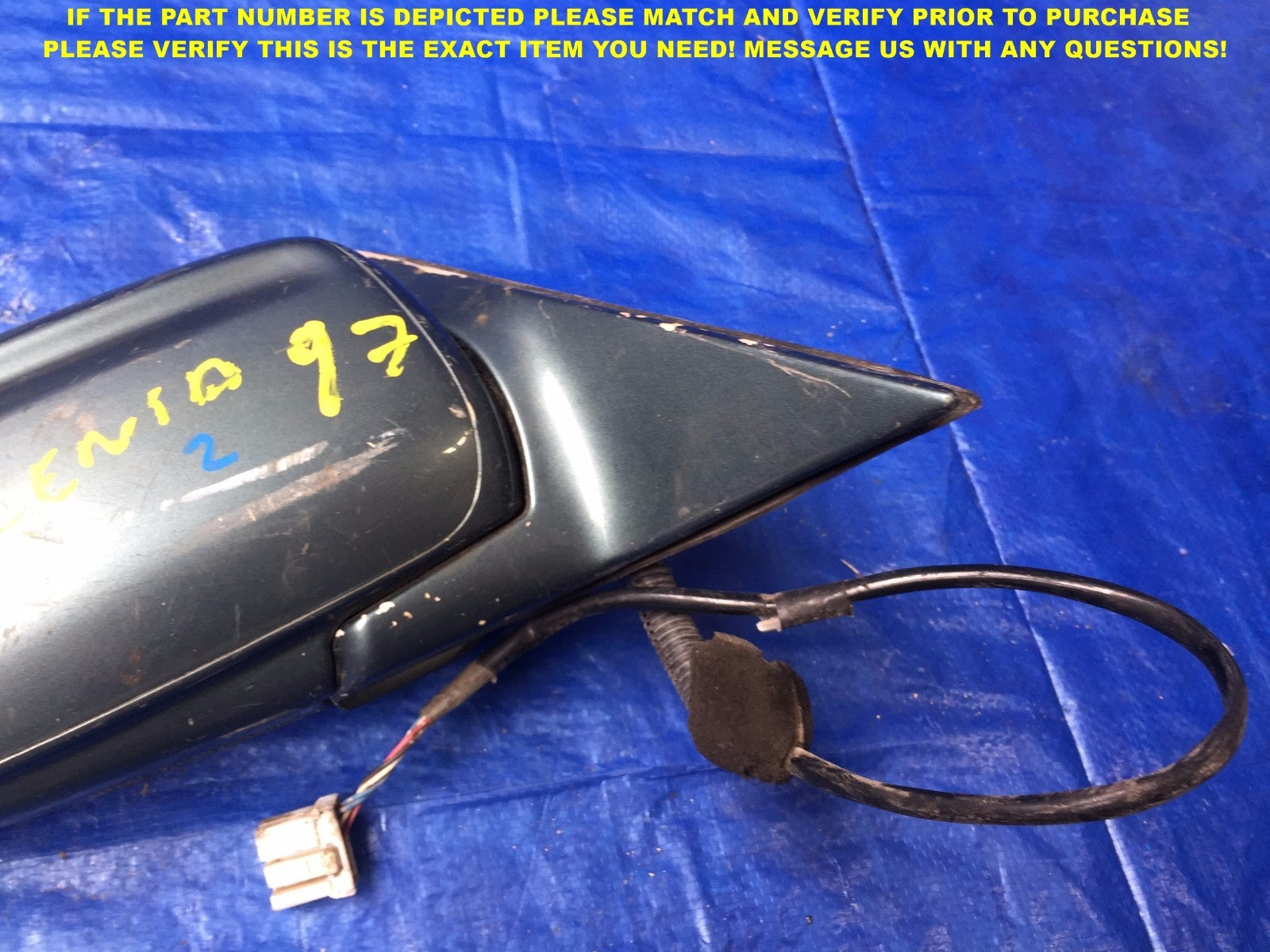 OEM 1997 1998 1999 2000 2001 02 MAZDA MILLENIA PASSENGER RIGHT SIDE VIEW MIRROR3