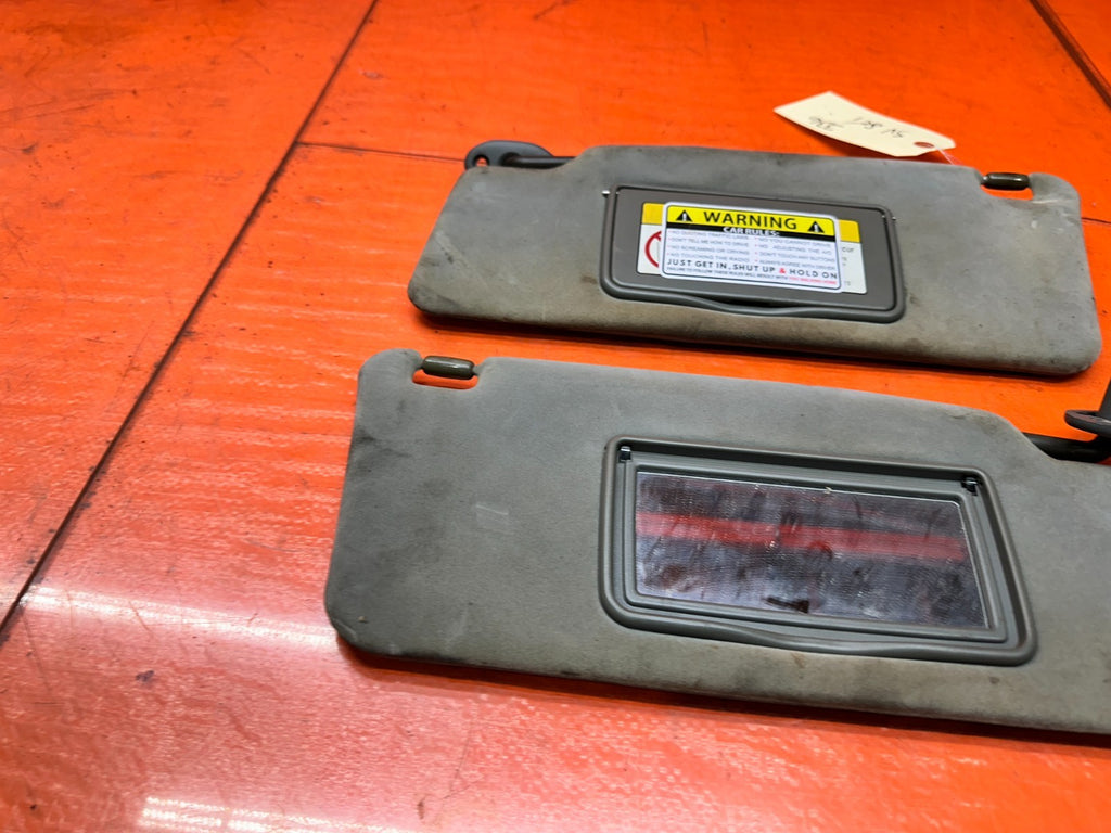 97 01 HONDA PRELUDE 2.2L DRIVER PASSENGER FRONT SUN VISOR SHADE SET OEM #33615