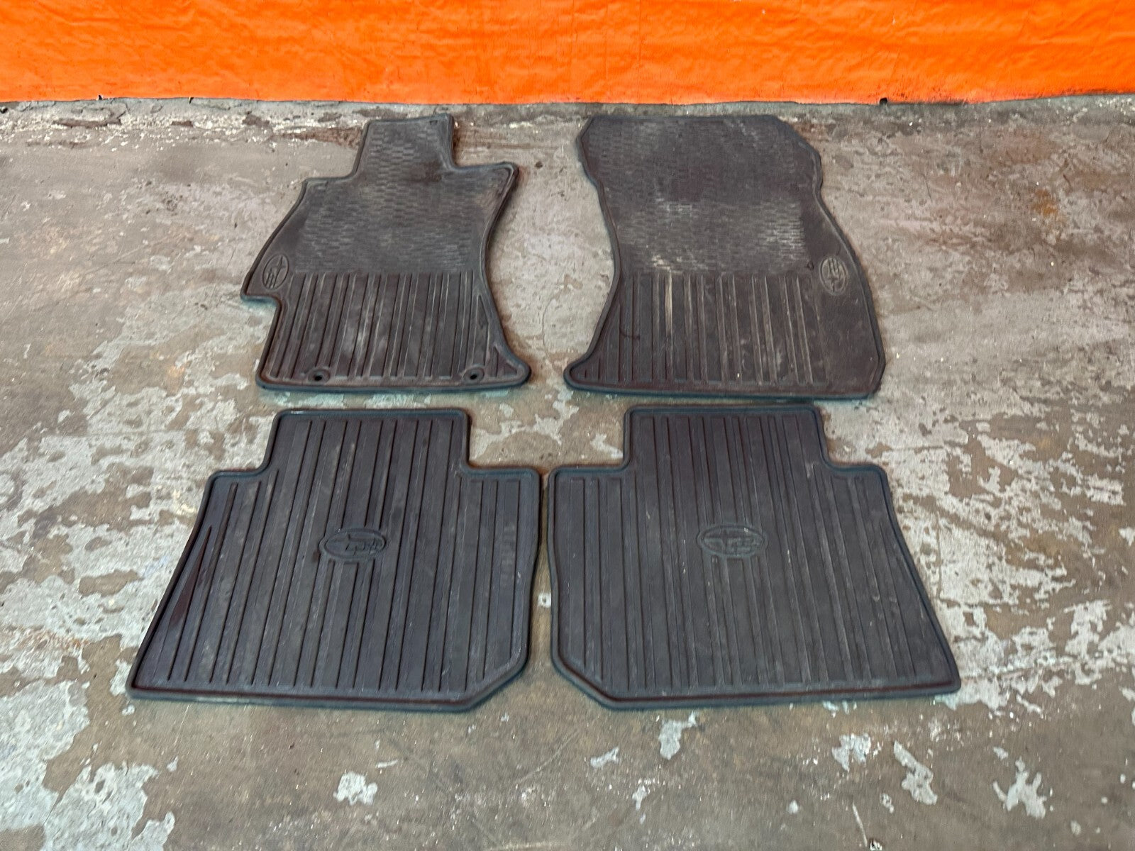 15 21 SUBARU WRX STI   FLOOR MATS   ALL SEASON   WEAR ON FRONT LEFT   OEM #1805