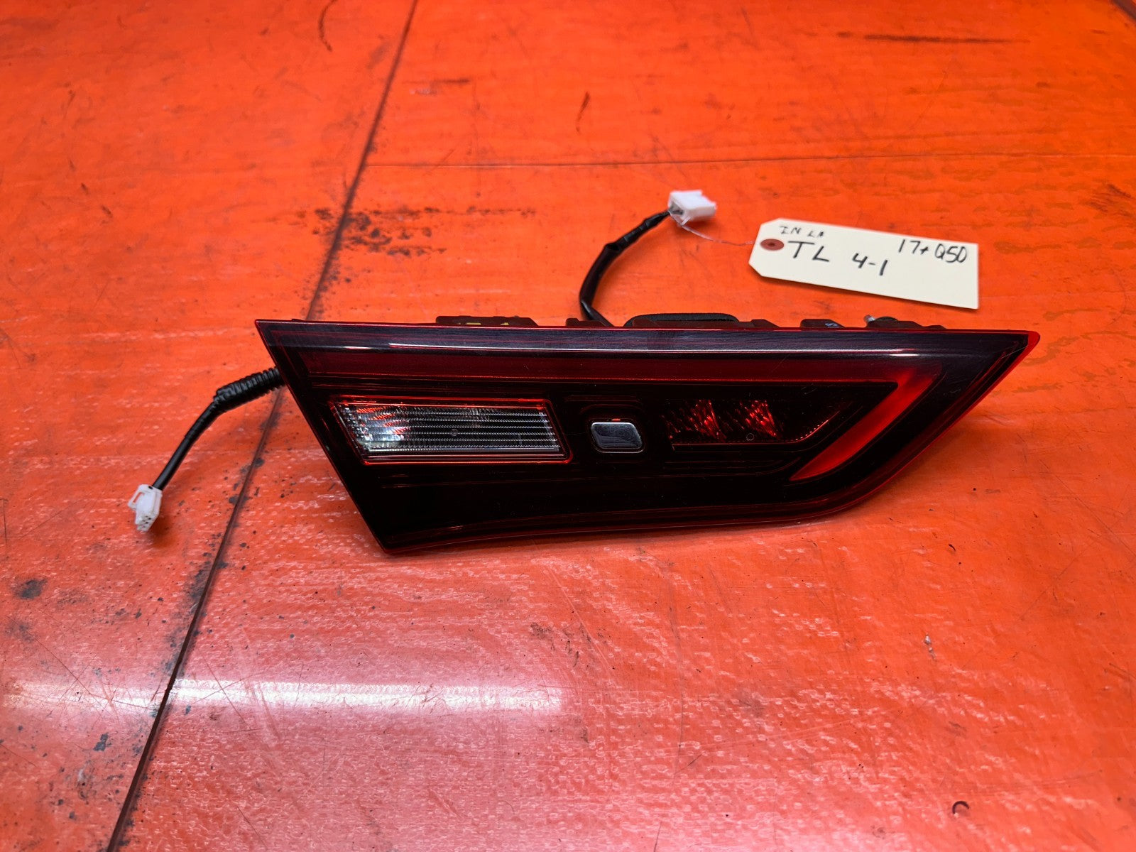 16 23 INFINITI Q60 2D LEFT DRIVER INNER TAIL LIGHT TRUNK LAMP ASSEMBLY OEM0