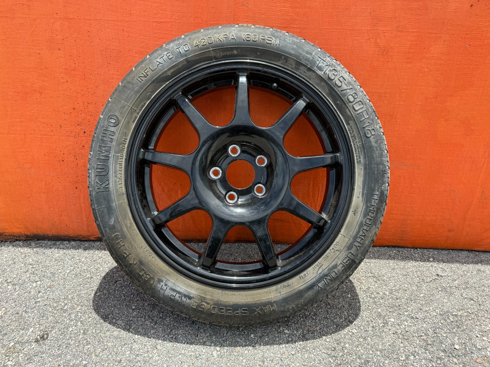 HYUNDAI GENESIS COUPE   W/ BREMBO CALIPER   EMERGENCY SPARE BACK UP TIRE WHEEL8
