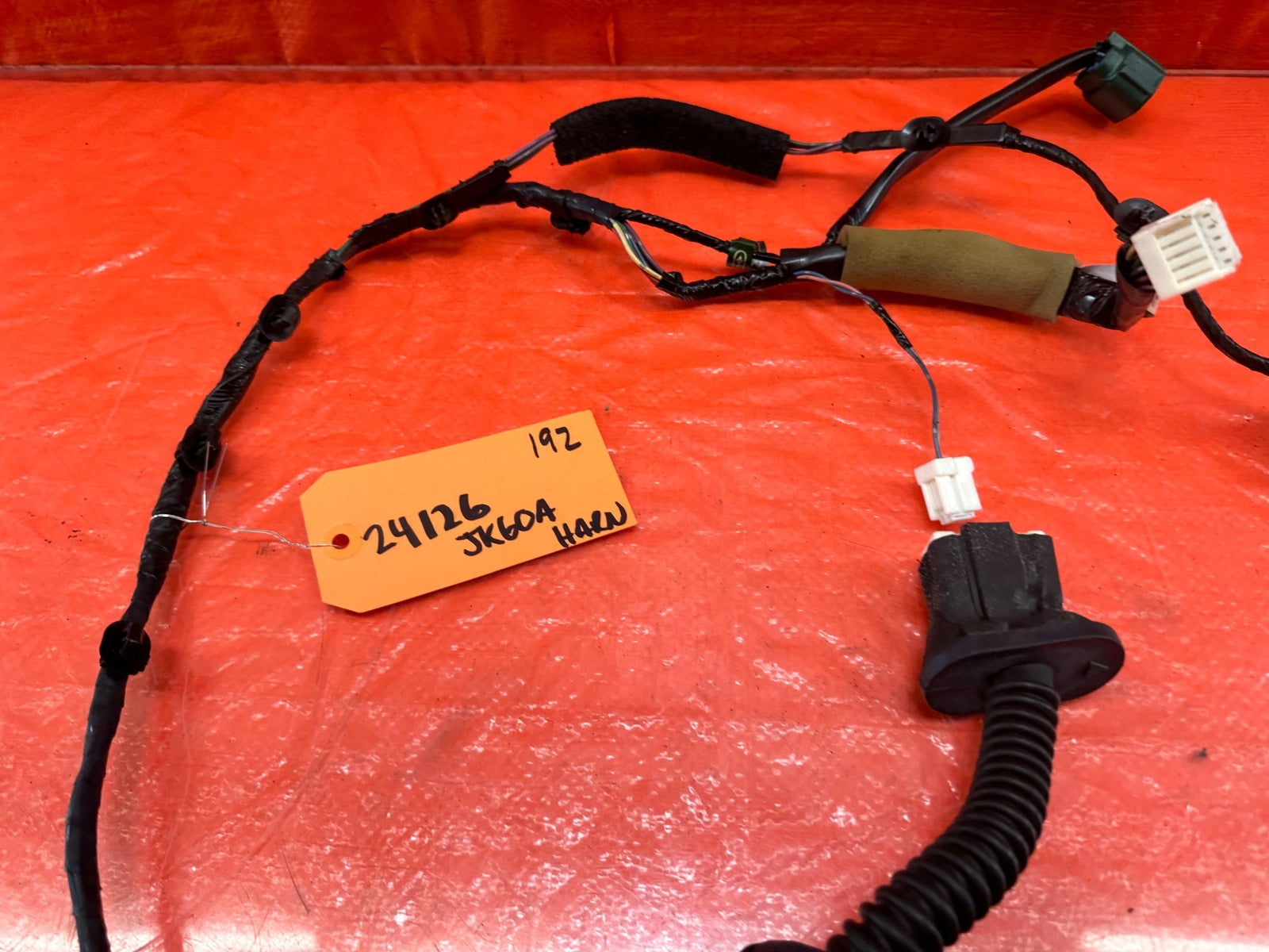 2008 INFINITI G35 X SEDAN PASSENGER RIGHT REAR DOOR WIRING HARNESS WIRE LOOM 1929