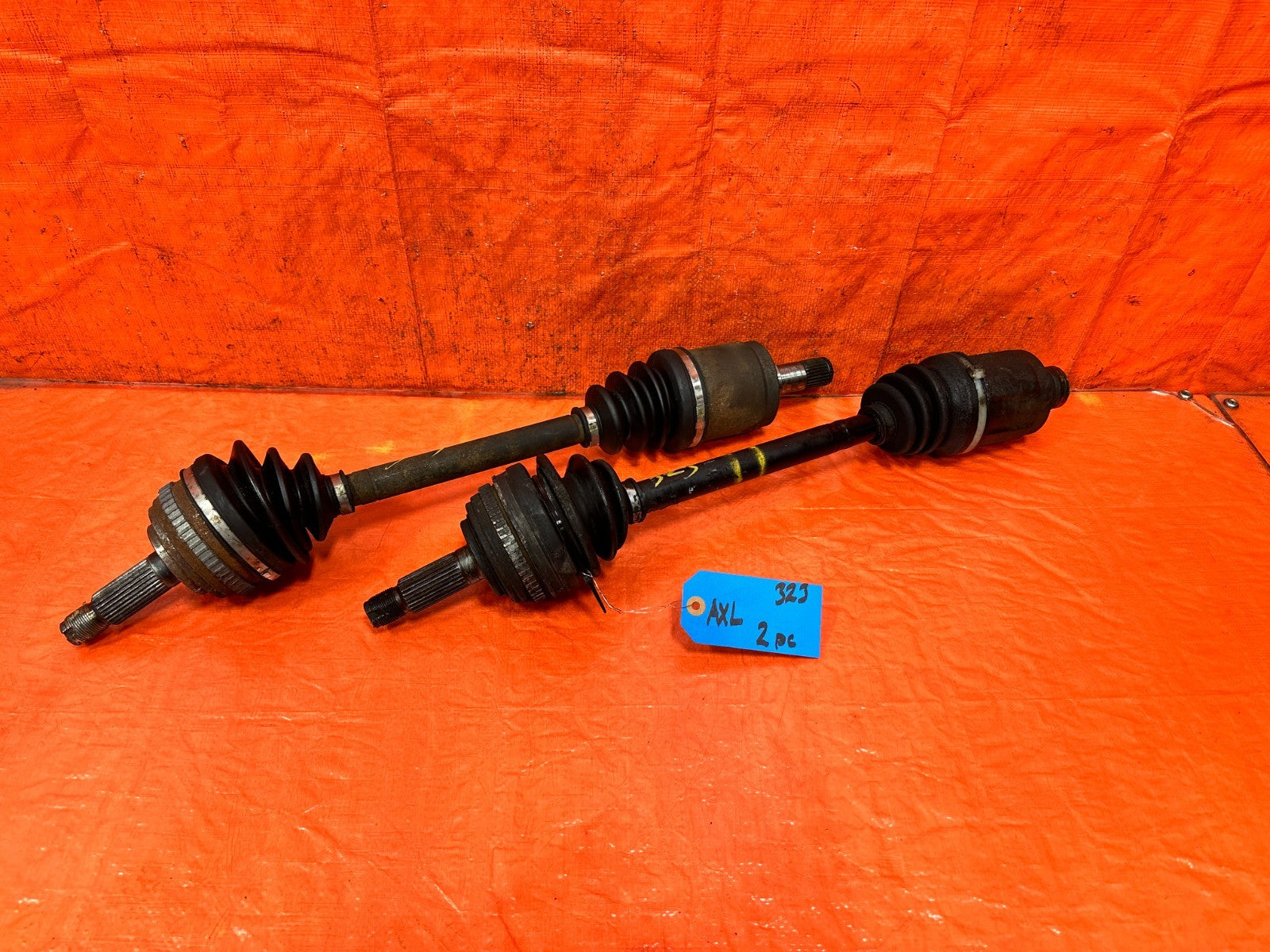 97 01 HONDA PRELUDE   H22 5 SPEED MANUAL TRANSMISSION AXLES LEFT RIGHT OEM 3230
