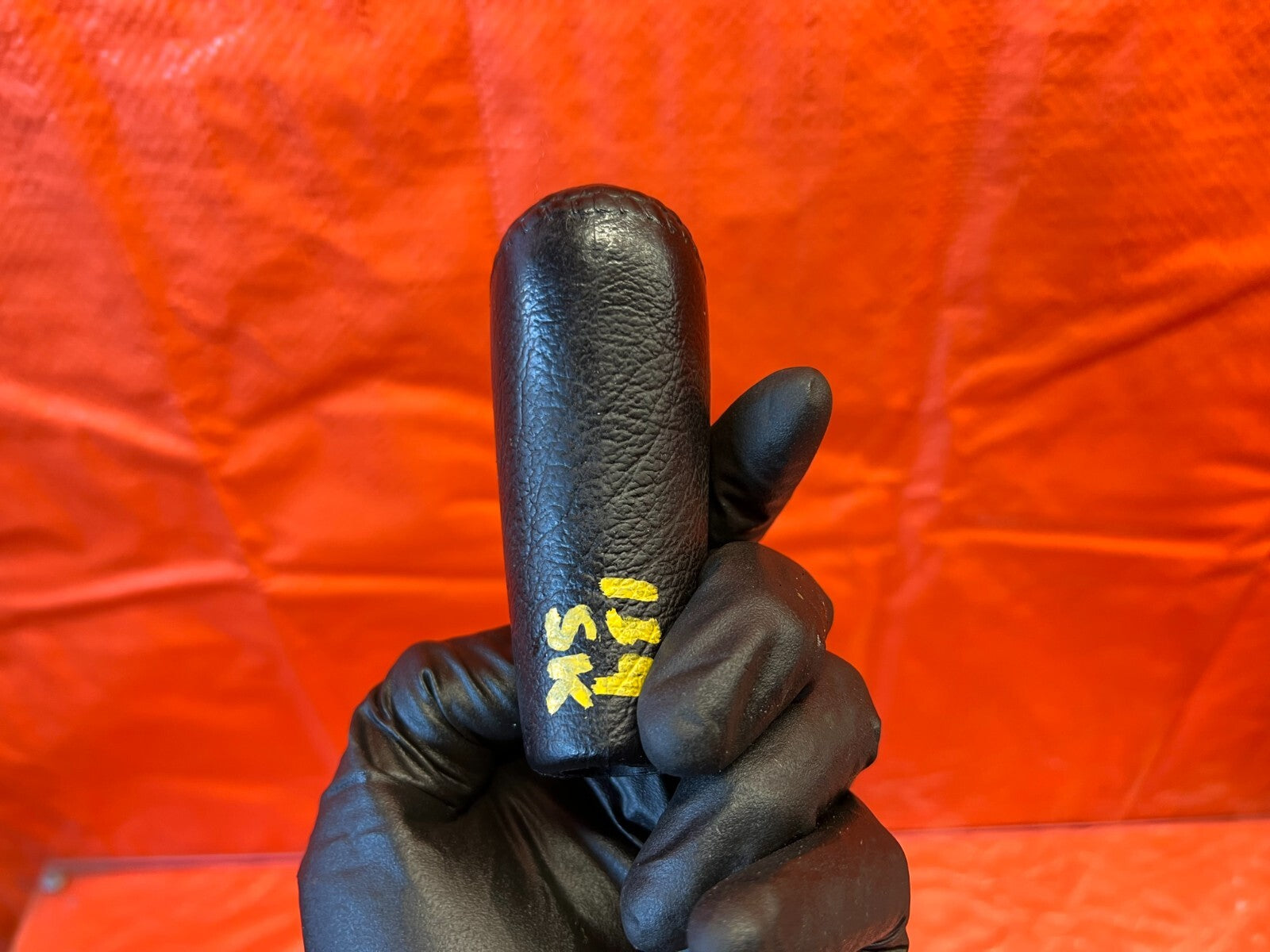 94 01 ACURA INTEGRA   BLACK LEATHER WRAPPED GS R 5 SPEED MANUAL LSHIFT KNOB OEM6