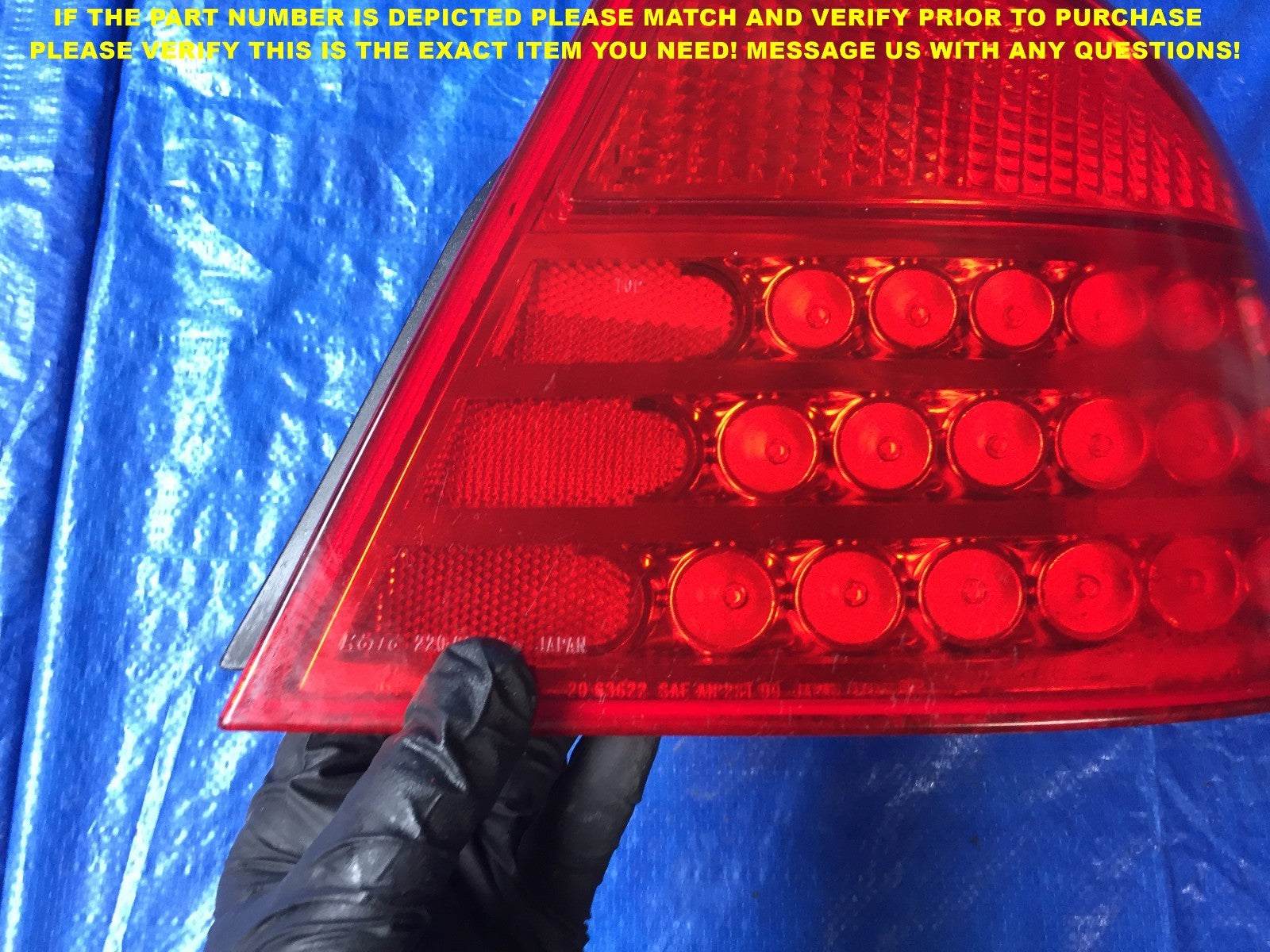 OEM 2003 2004 03 03 INFINITI  G35 4 DOOR SEDAN PASSENGER RIGHT TAIL LIGHT 7B1
