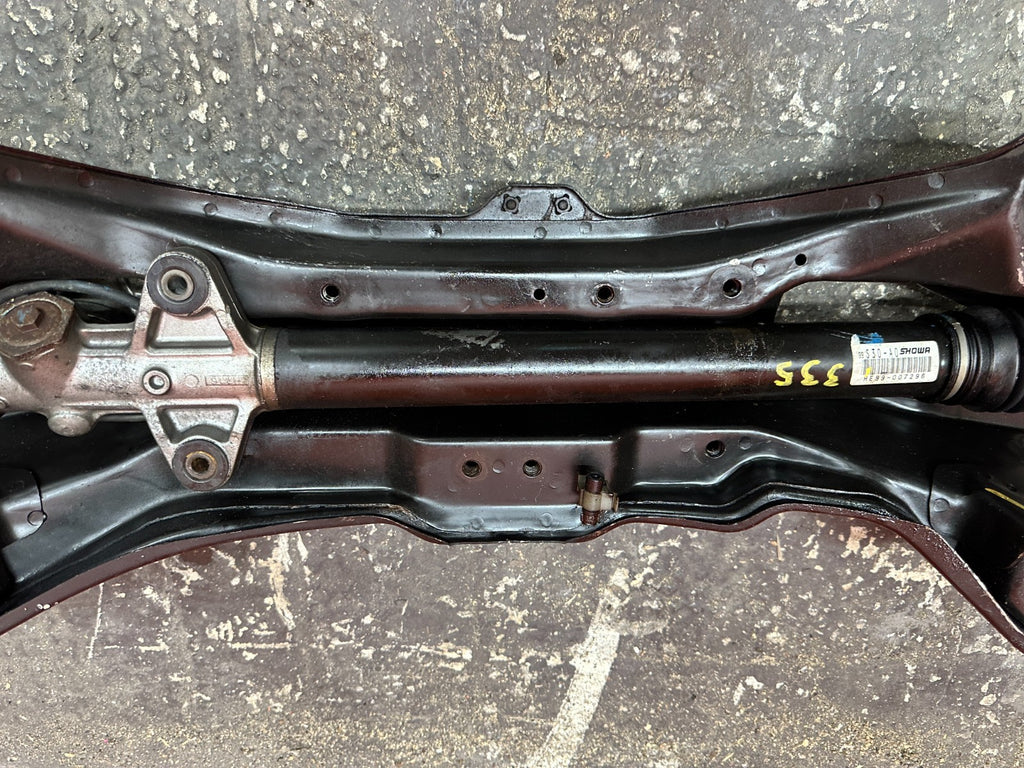 97 01 HONDA PRELUDE 2.2L FRONT SUBFRAME K MEMBER W/ POWER STEERING RACK OEM #3356
