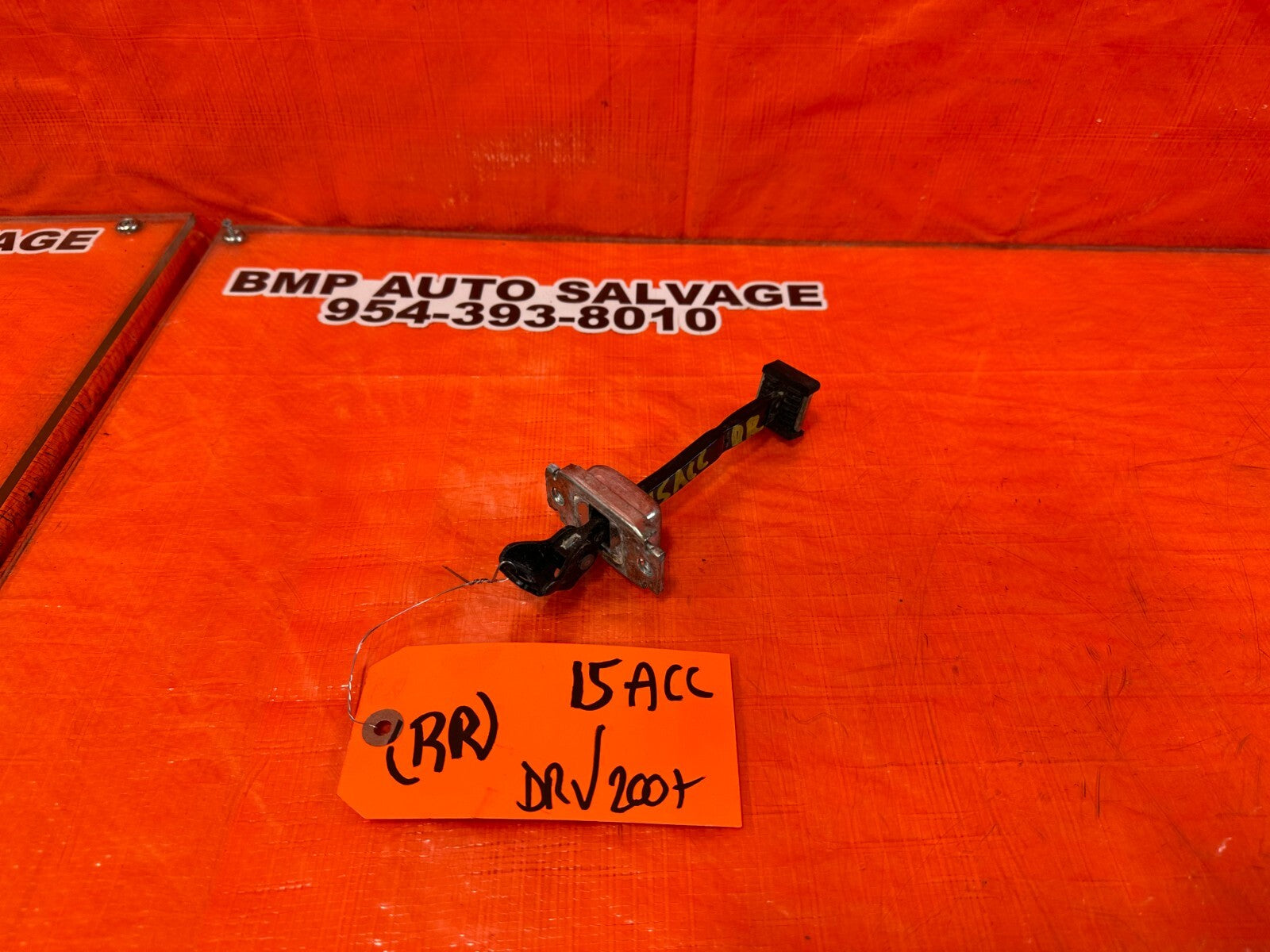 13 17 HONDA ACCORD SEDAN PASSENGER REAR DOOR CHECKER HINGE ARM STOPPER OEM #15AC0
