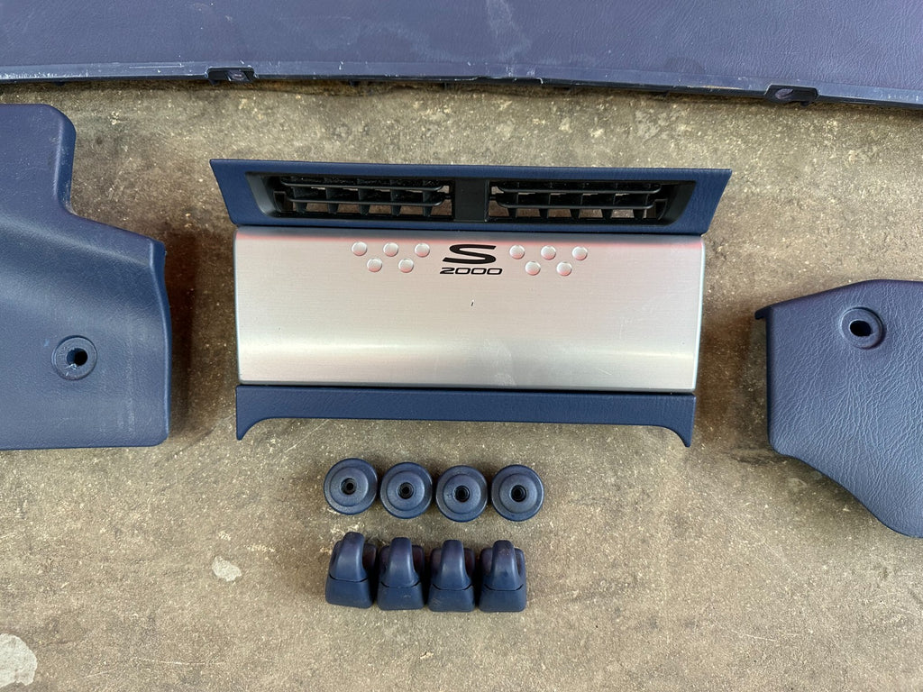 00 09 HONDA S2000   BLUE INTERIOR CONVERSION   SEATS DASH CARPET PLASTICS PANELS8
