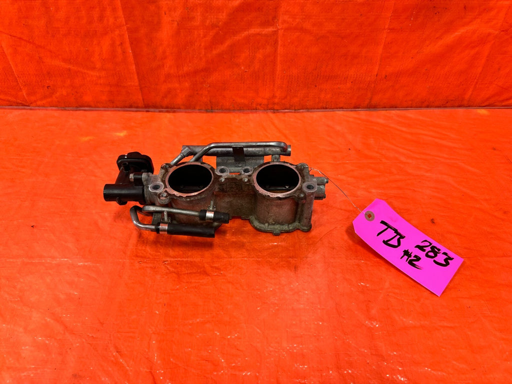 08 14 SUBARU IMPREZA WRX STI EJ257 FUEL RAIL W/ THROTTLE BODY INJECOTRS BASE #20