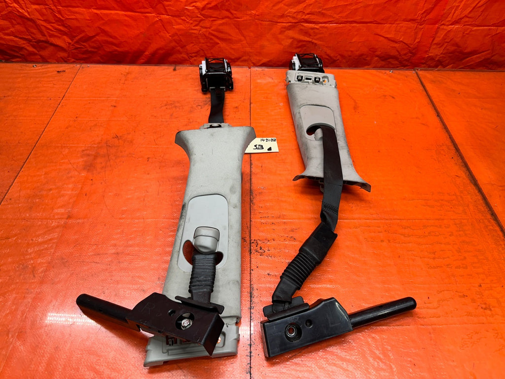 14 23 INFINITI Q50 LEFT & RIGHT FRONT SEAT BELTS SAFETY BELT BLACK OEM FACTORY _0