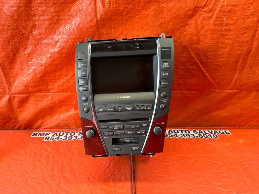 08 09 LEXUS ES350   AM FM RADIO STEREO NAVIGATION GPS INFO DISPLAY   OEM #24410