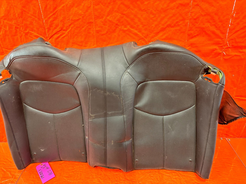 09 15 INFINITI G37 CONVERTIBLE BLACK LEATHER UPPER SEAT LOWER SKIN WRAP OEM 2784