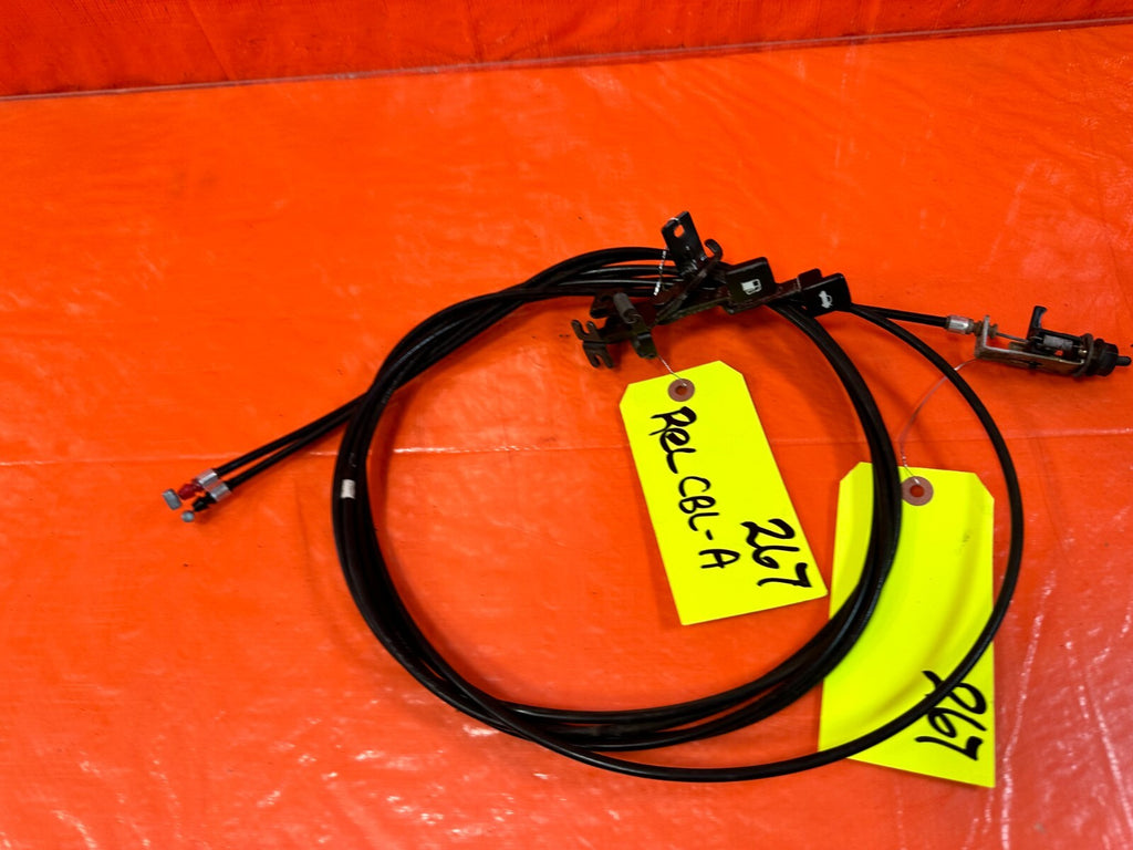 90 97 MAZDA MX 5 MIATA   TRUNK & GASOLINE GAS FUEL RELEASE CABLE WIRE   OEM 2678