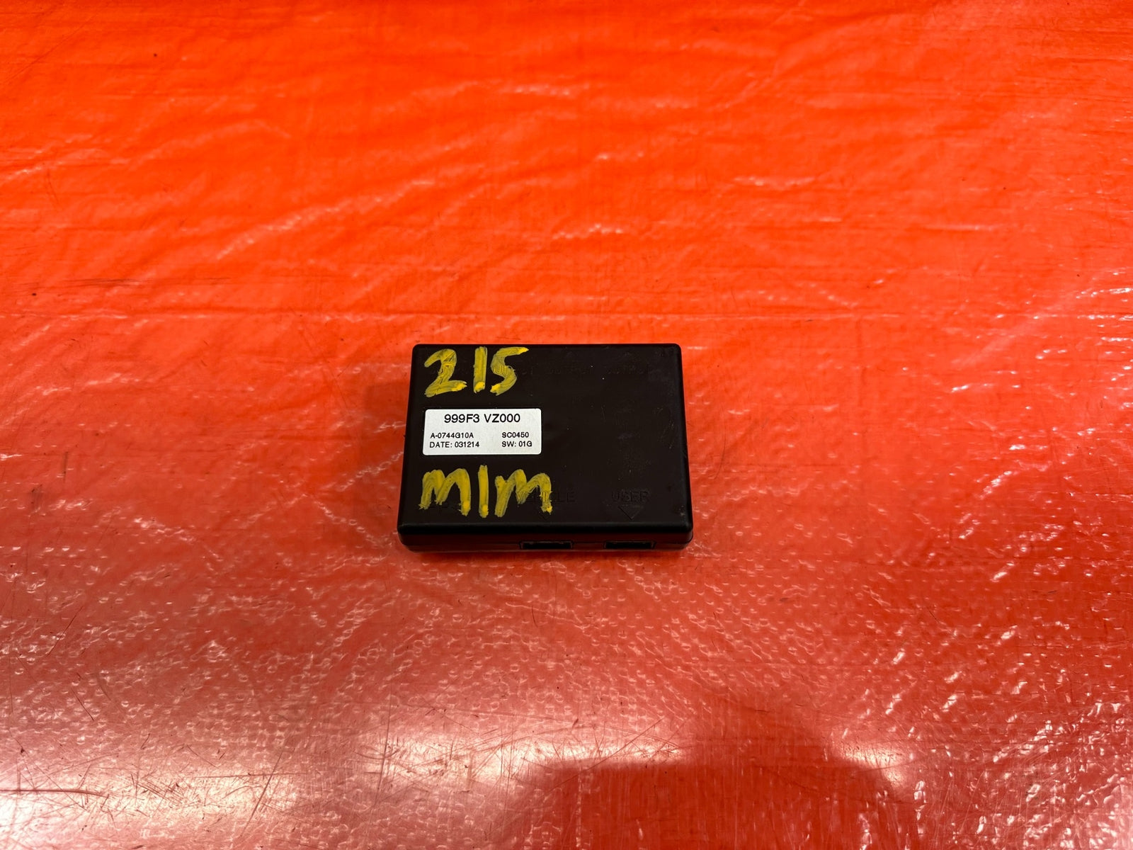 2016 16 INFINITI Q50   RED SPORT 400   SONAR CONTROL MODULE   OEM FACTORY #2150