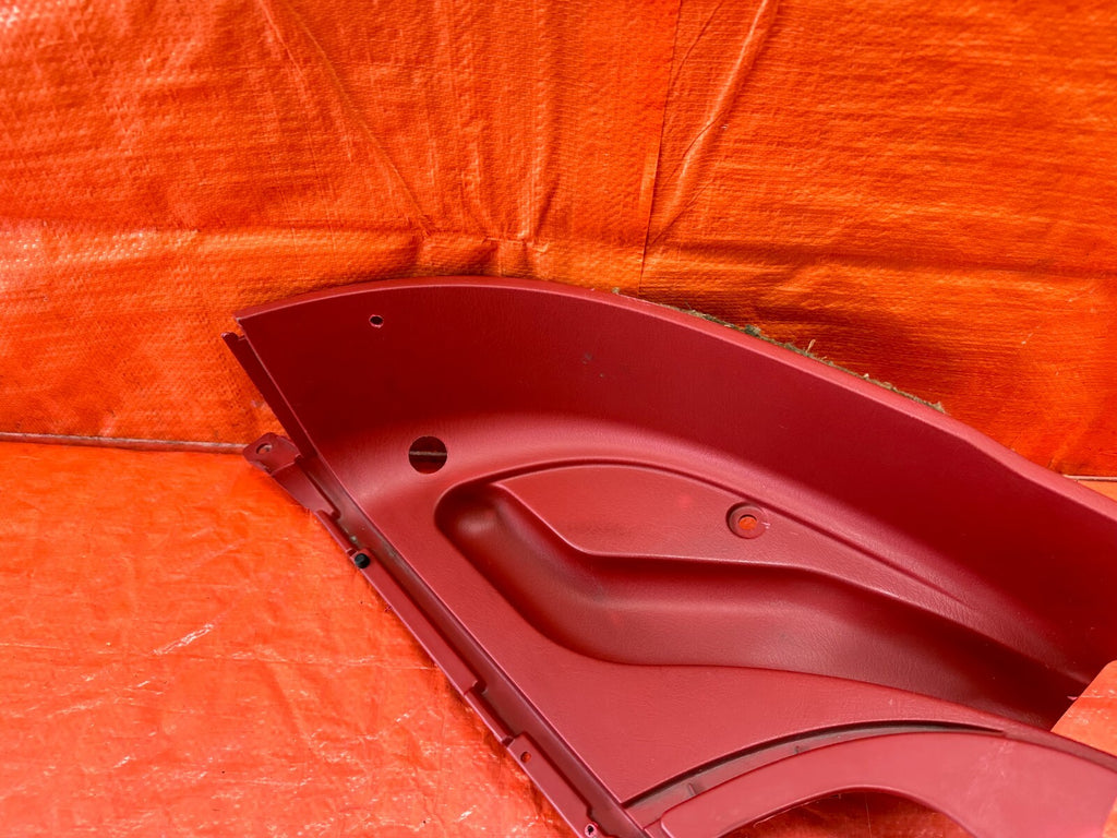 00 09 HONDA S2000   DRIVER LEFT SOFT TOP TRAY TRIM PLASTIC OEM FACTORY   RED4