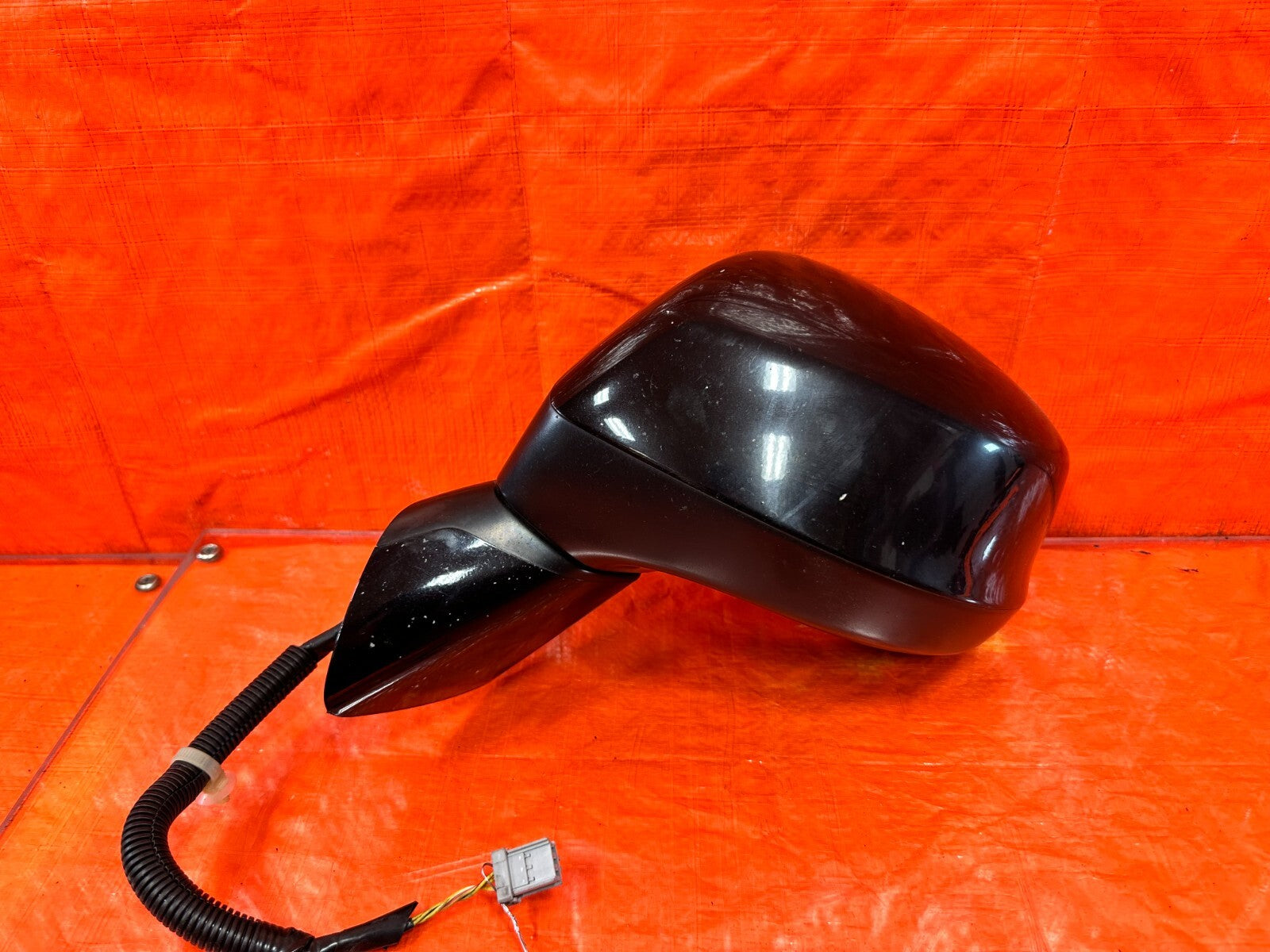 12 13 HONDA CIVIC 2D COUPE DRIVER LEFT EXTERIOR SIDE VIEW MIRROR BLACK COLOR OEM4