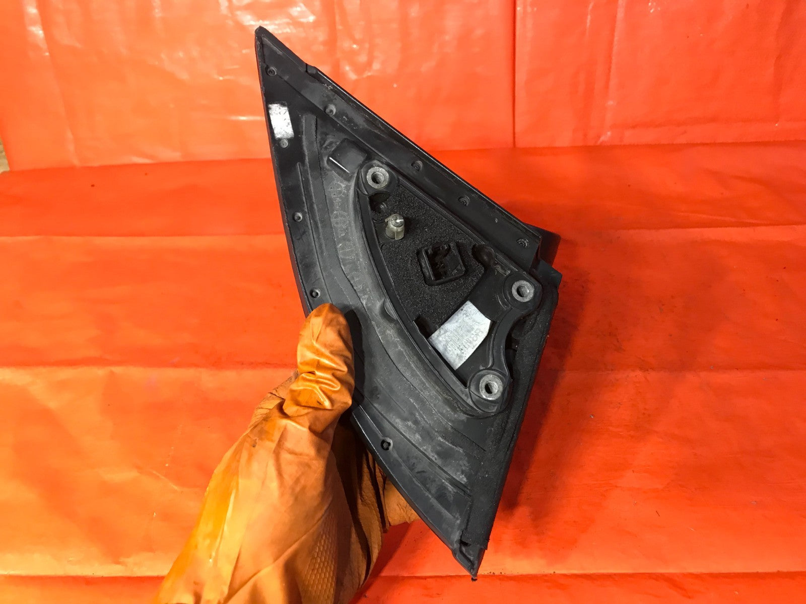 OEM 2010 10 HYUNDAI ACCENT PASSENGER RIGHT SIDE VIEW MIRROR   ORANGE E13 0274275