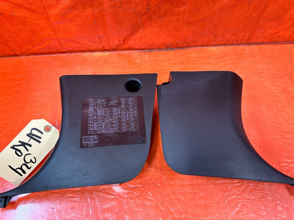 18 22 HONDA ACCORD 1.5L   LEFT AND RIGHT INTERIOR KICK PANELS   BLACK   OEM #3246