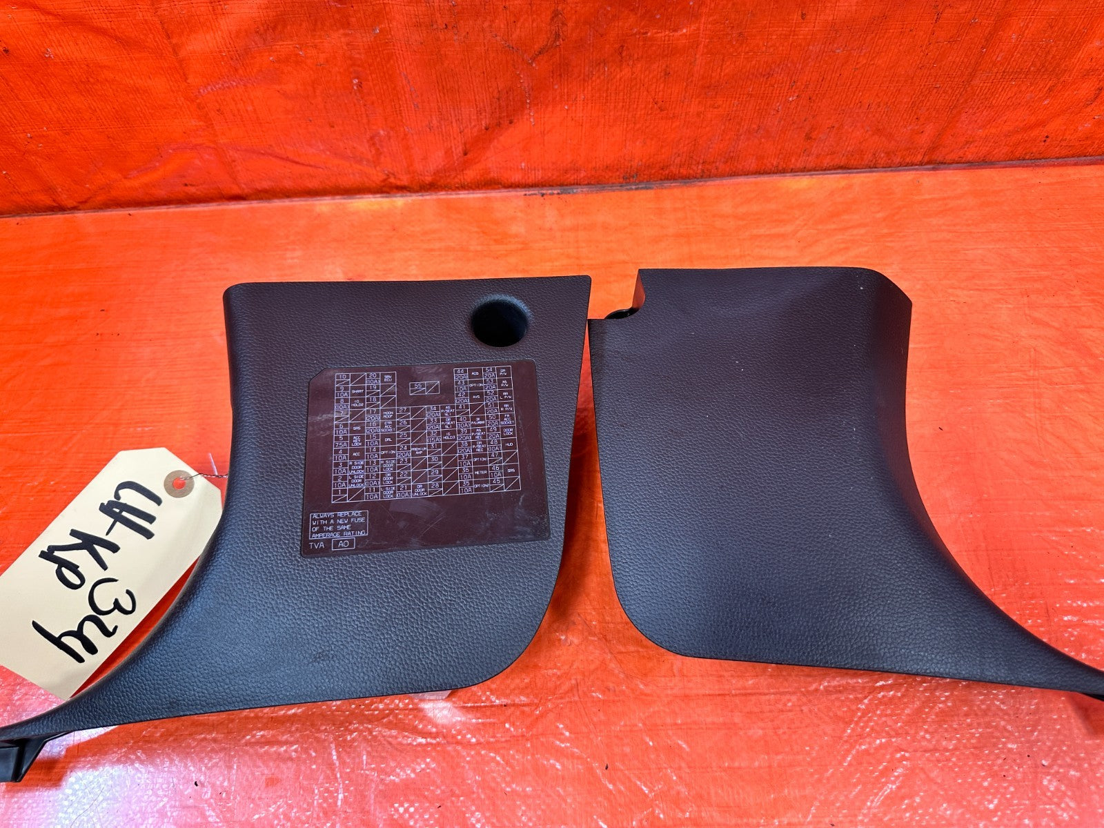 18 22 HONDA ACCORD 1.5L   LEFT AND RIGHT INTERIOR KICK PANELS   BLACK   OEM #3246