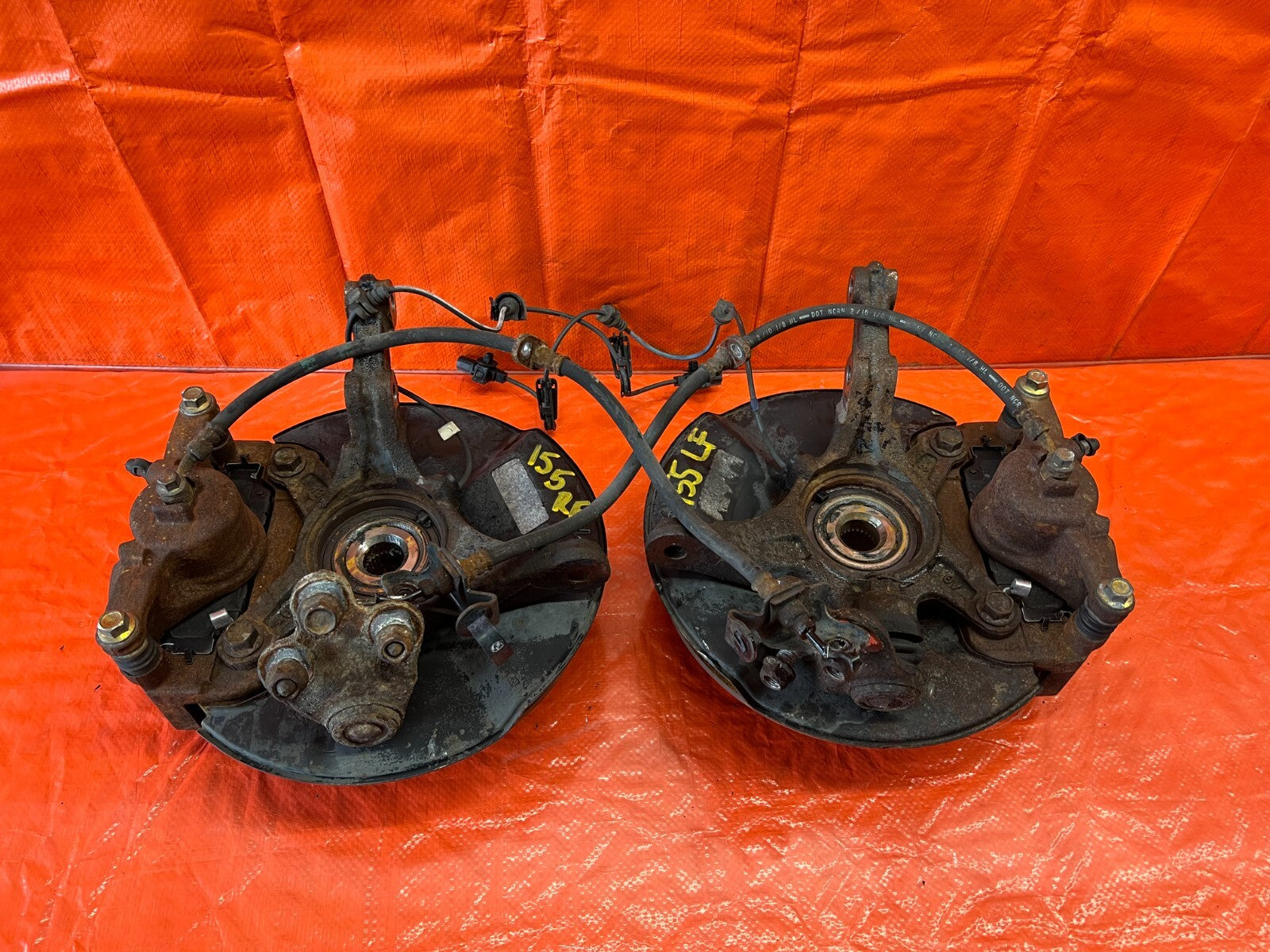 06 11 HONDA CIVIC   CSX FRONT SPINDLE CONVERSION   32MM HUBS W/ SI CALIPERS OEM8