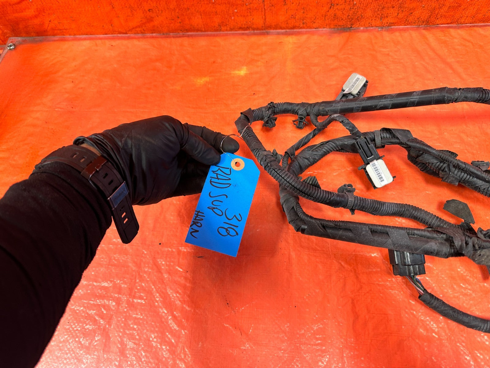 2016 16 HYUNDAI GENESIS COUPE  RADIATOR SUPPORT SENSOR WIRE HARNESS OEM 3186