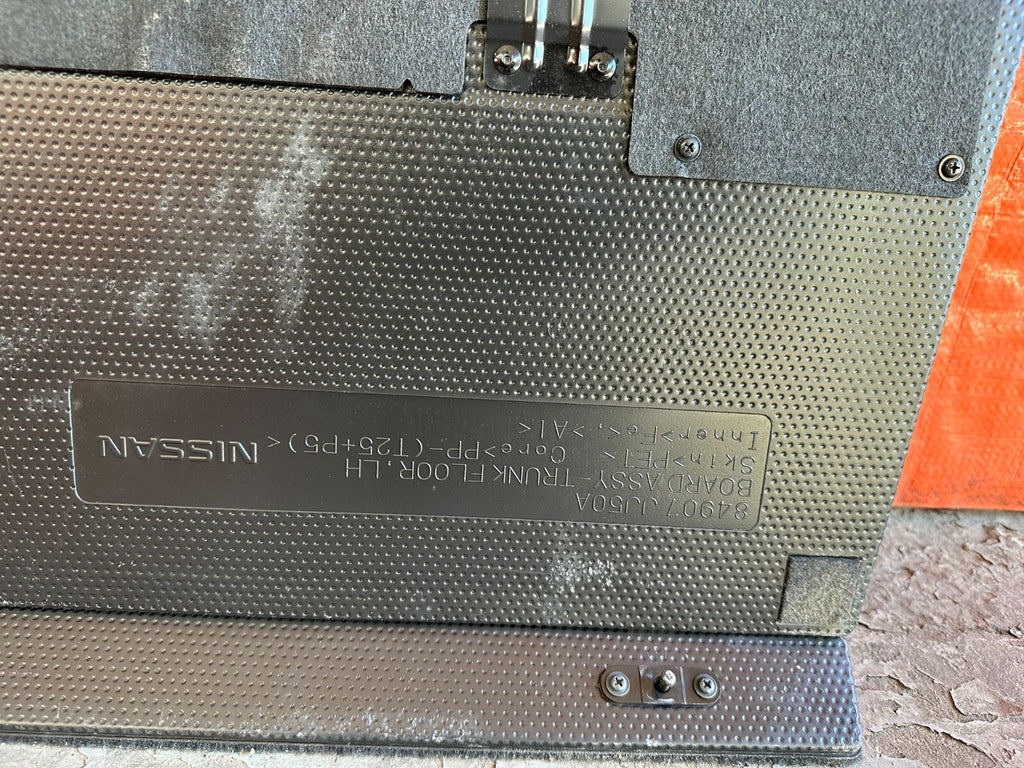 09 15 INFINITI G37 CONVERTIBLE CARGO LINER TRUNK MAT CARDBOARD FLAP LINING OEM9