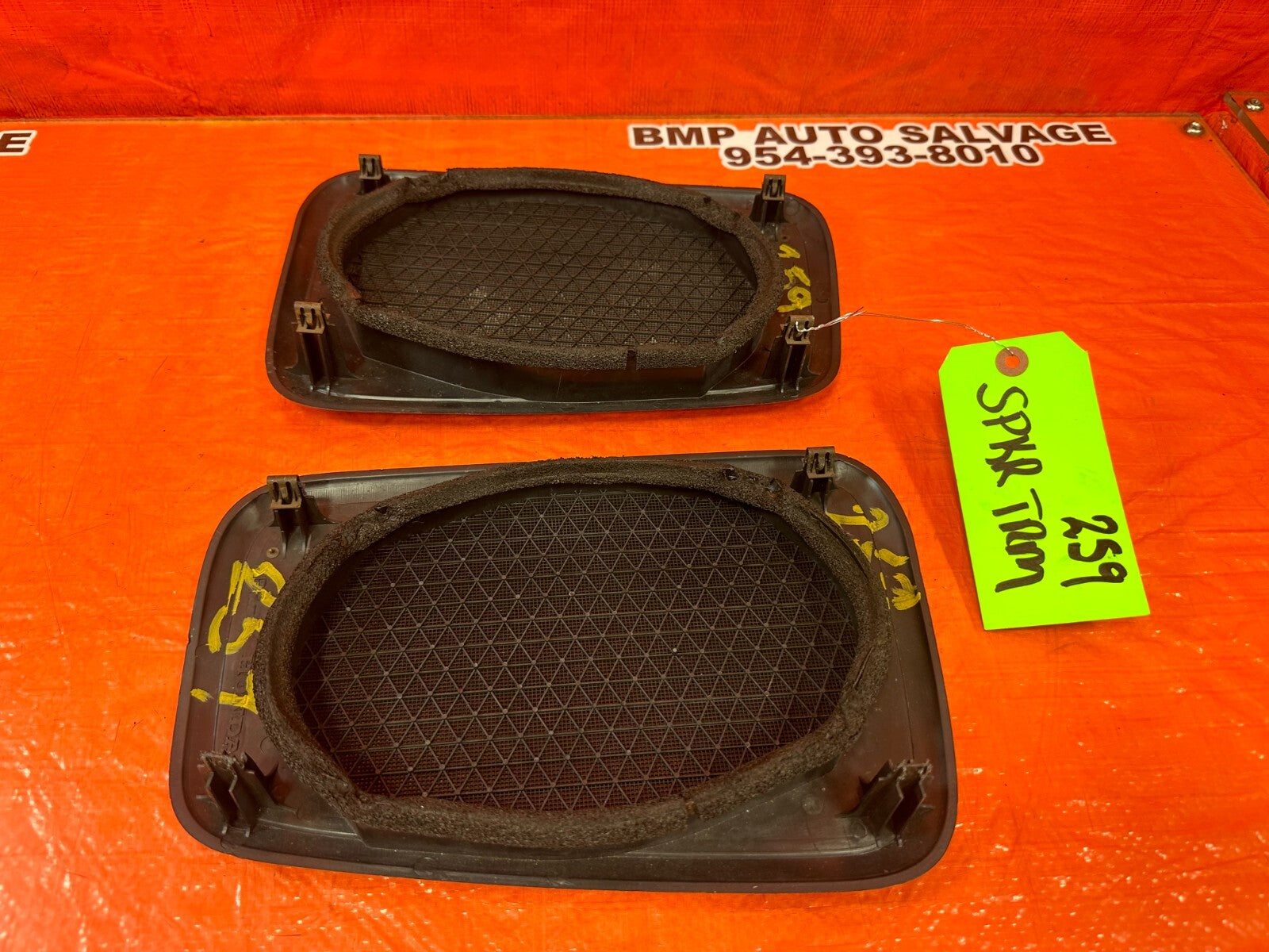 97 01 HONDA PRELUDE   LEFT AND RIGHT REAR SPEAKER TRIM   OEM FACTORY #2596