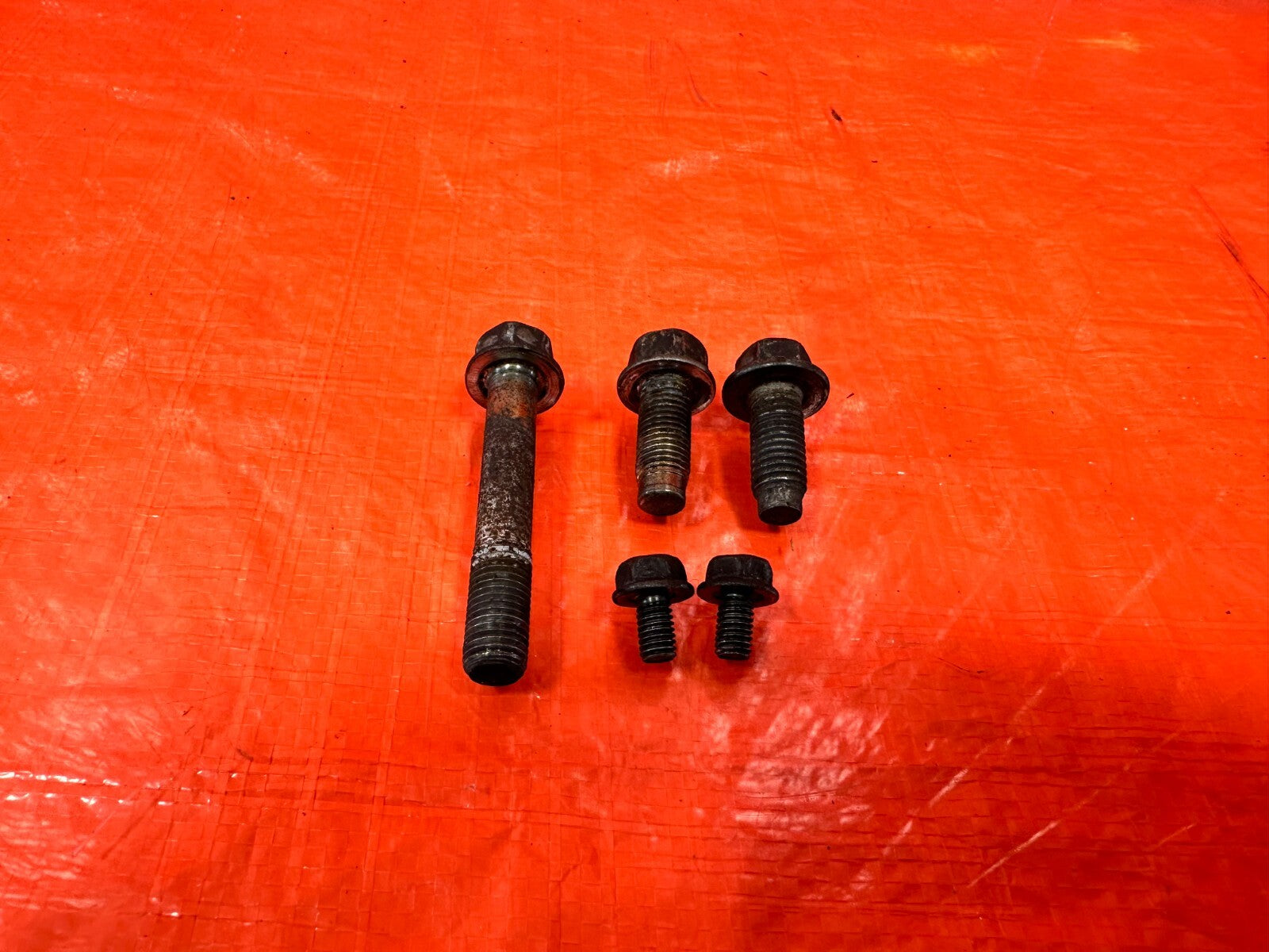 03 06 LANCER EVOLUTION VIII 8 EVO IX 9   FLYWHEEL DUST SHIELD COVER BOLTS #EVO94